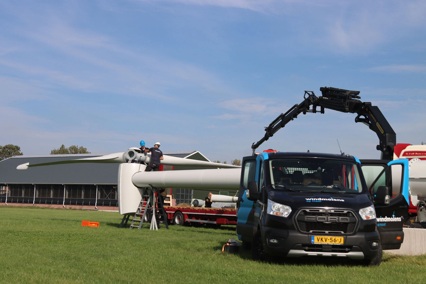 installatie windmolen