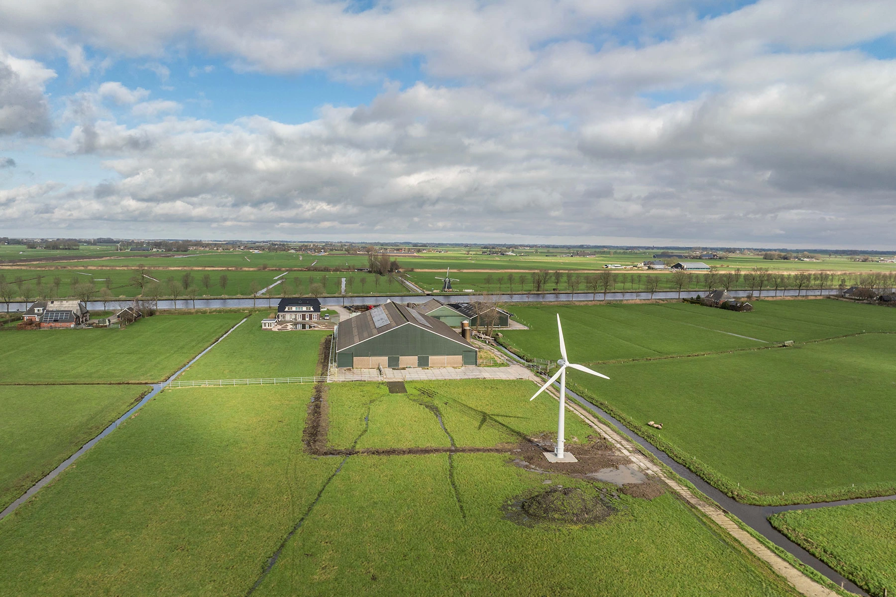 Boerderij windmolen